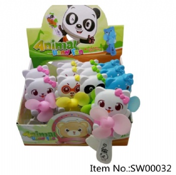 hand pressed cute animal fan toy