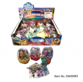 surprise egg with lovely horse key chain  toy candy