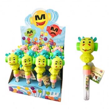 cow  giggle head toy candy