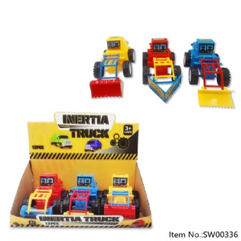 hot selling middle size inertia truck  toy candy
