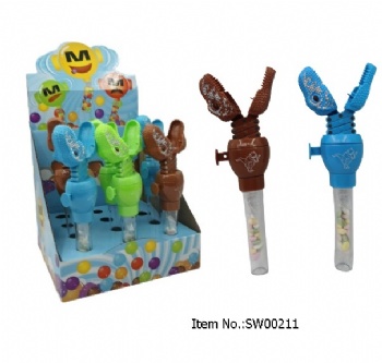 hot selling high quality flexible dinosaur bite candy toy