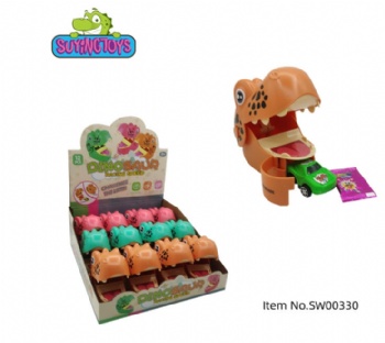 2025new-dinosuar head ejection car-toy-candy